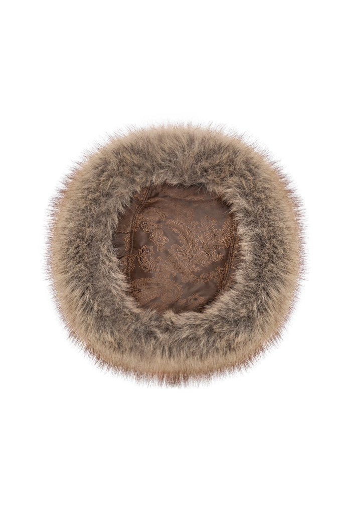 Faux Fur Winter Hat – Beige