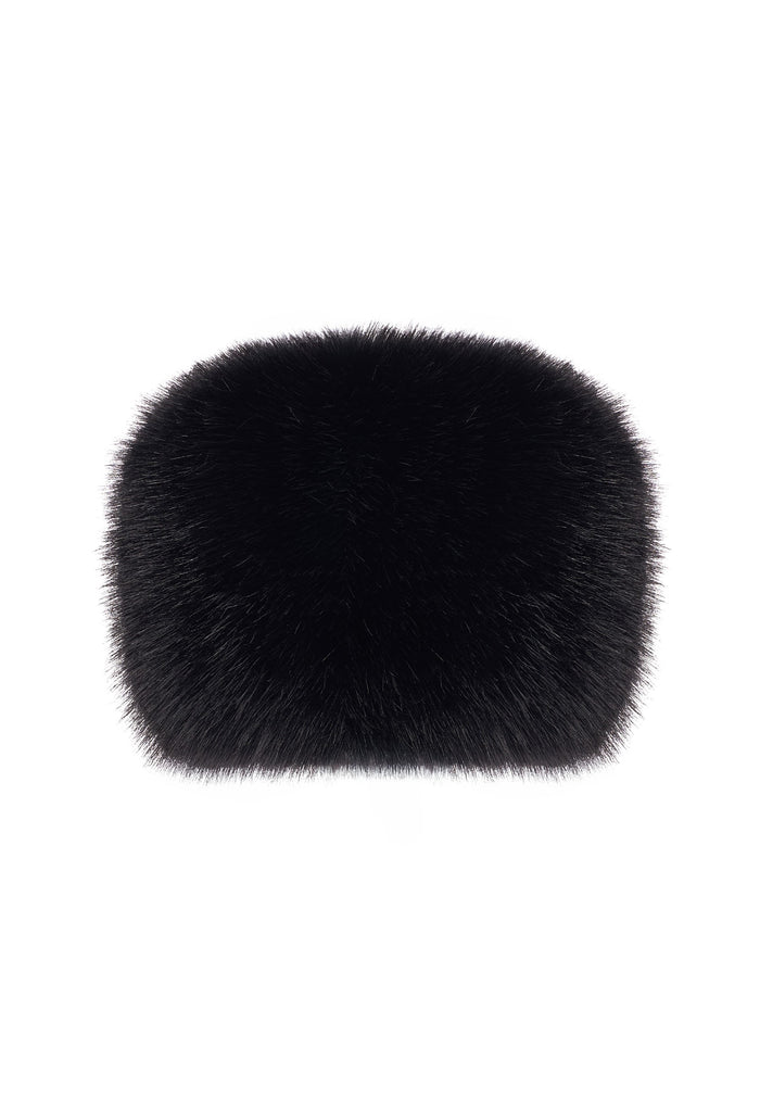 Faux Fur Winter Hat – Black