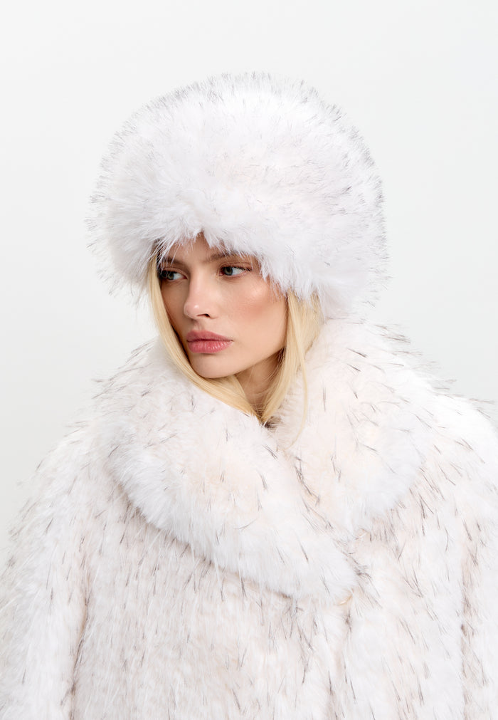 Faux Fur Winter Hat – White