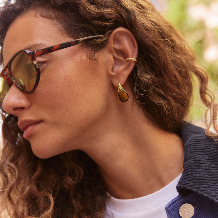 Fernanda Semi-Precious Drop Earrings