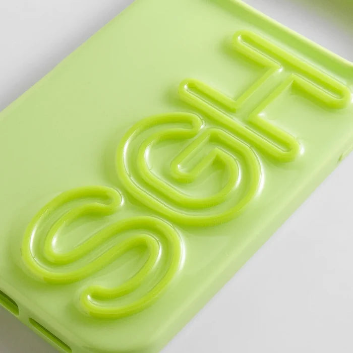 Fine Line Custom iPhone Case - Chartreuse/Chartreuse