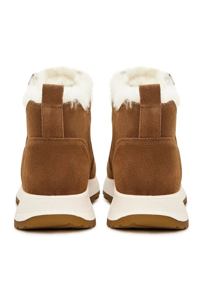 Stay stylish and warm this winter with a pair of brown flat sole boots, perfect for cold weather and adding a touch of chic to your winter fashion footwear collection.