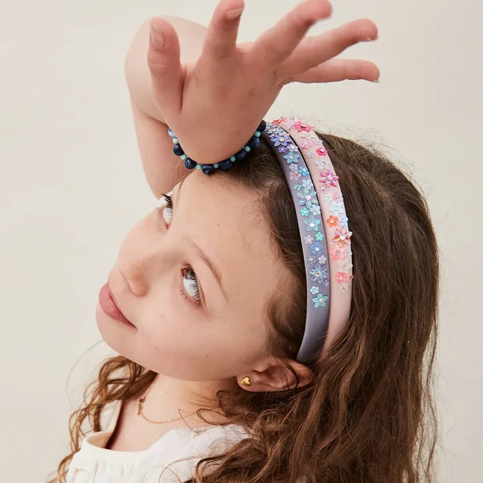 Flower Power Kids' Headband - Blue