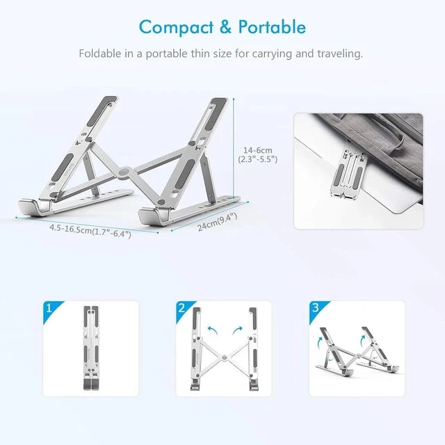 foldable aluminum laptop stand