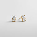Giovanna 14K Gold Crystal Stud Earrings