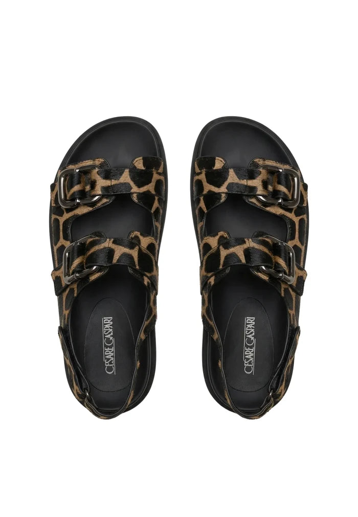 Giraffe Buckle Platform Sandals