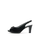 Glamour Bloom Sandals - Black