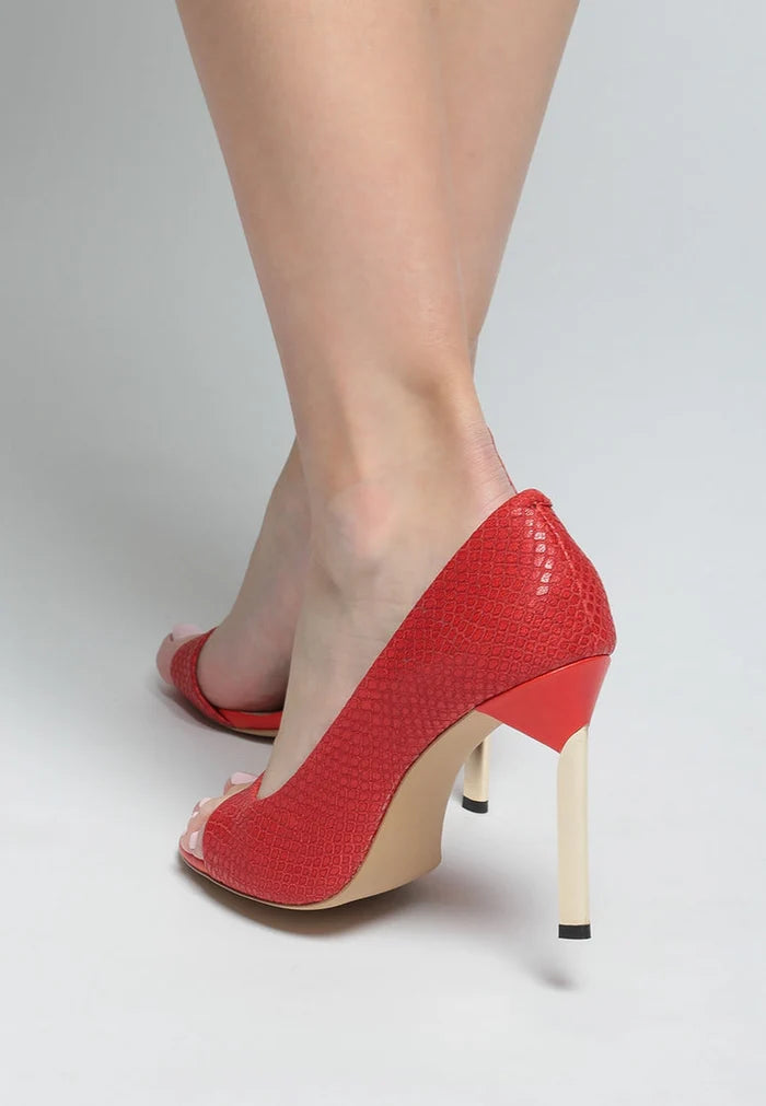 Glamour Heel Stilettos - Red