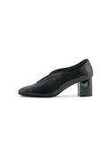 Gloss Curve Heeled Pumps