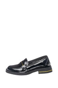 Gloss Edge Penny Loafers – Black