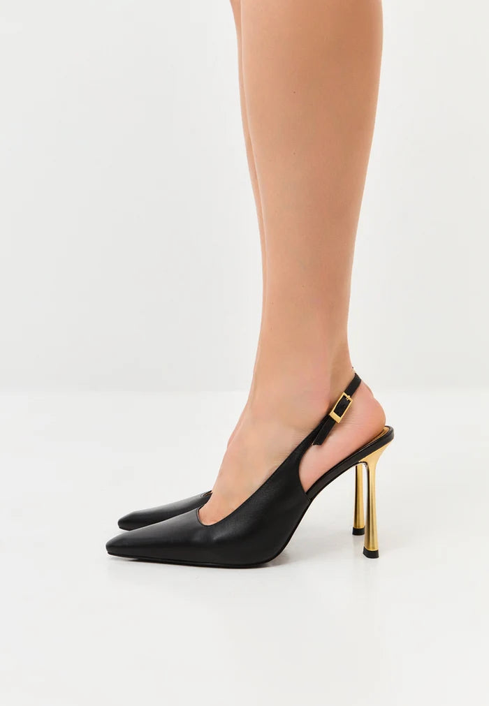 Step into elegance with these luxurious golden hour pumps, the perfect addition to any woman's collection of trendy, exclusive shoes.