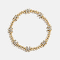 Gold/Pavé Repeating Initial Pisa Bracelet - M