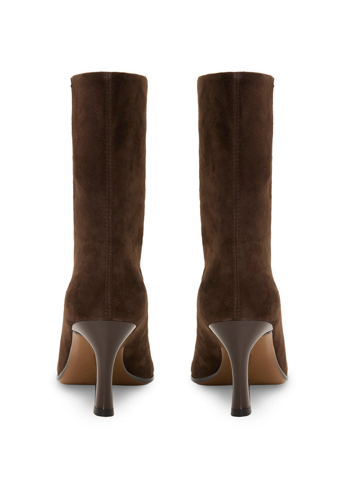 Grace Suede Ankle Boots - Brown