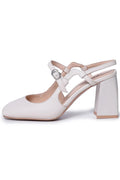 Grace T-Strap Block Heels
