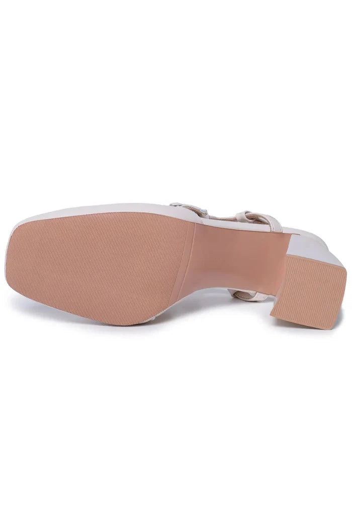Grace T-Strap Block Heels