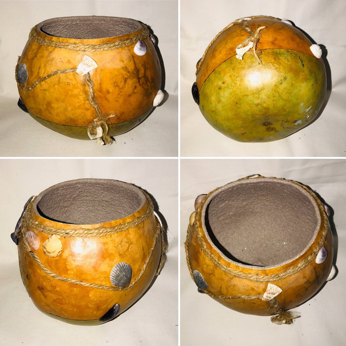 Handcrafted Half Jicara Morro Bowl Rustic Decor Shabby Chic