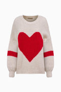 Heart Retro Knit Sweater