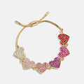 Hearts for Days Kids' Crystal Heart Bracelet - Pink Multi