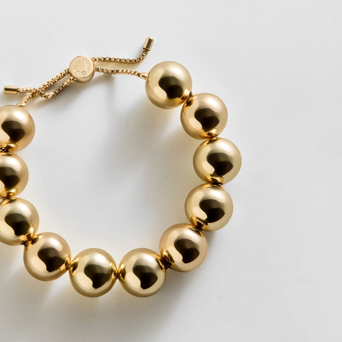 Jane Beaded Bracelet - Gold Bead
