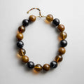 Jane Beaded Necklace - Brown/Black Multi Bead