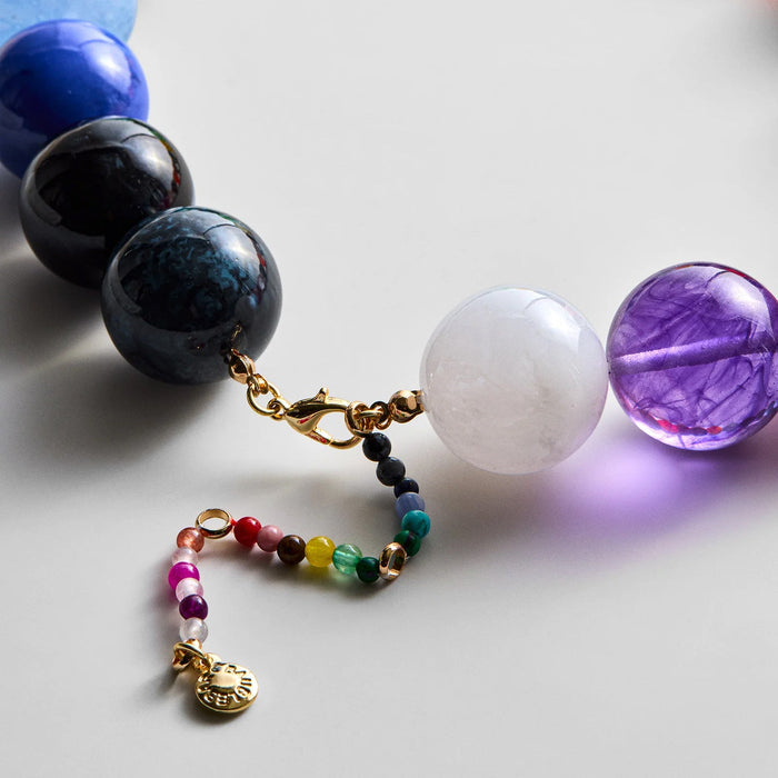 Jane Beaded Necklace - Rainbow Bead
