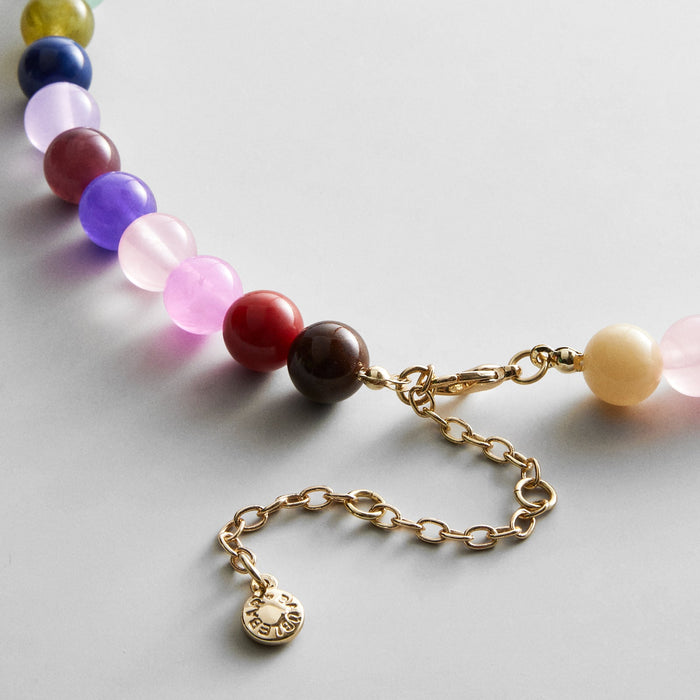 Janette Beaded Ring Necklace - Multi Bead