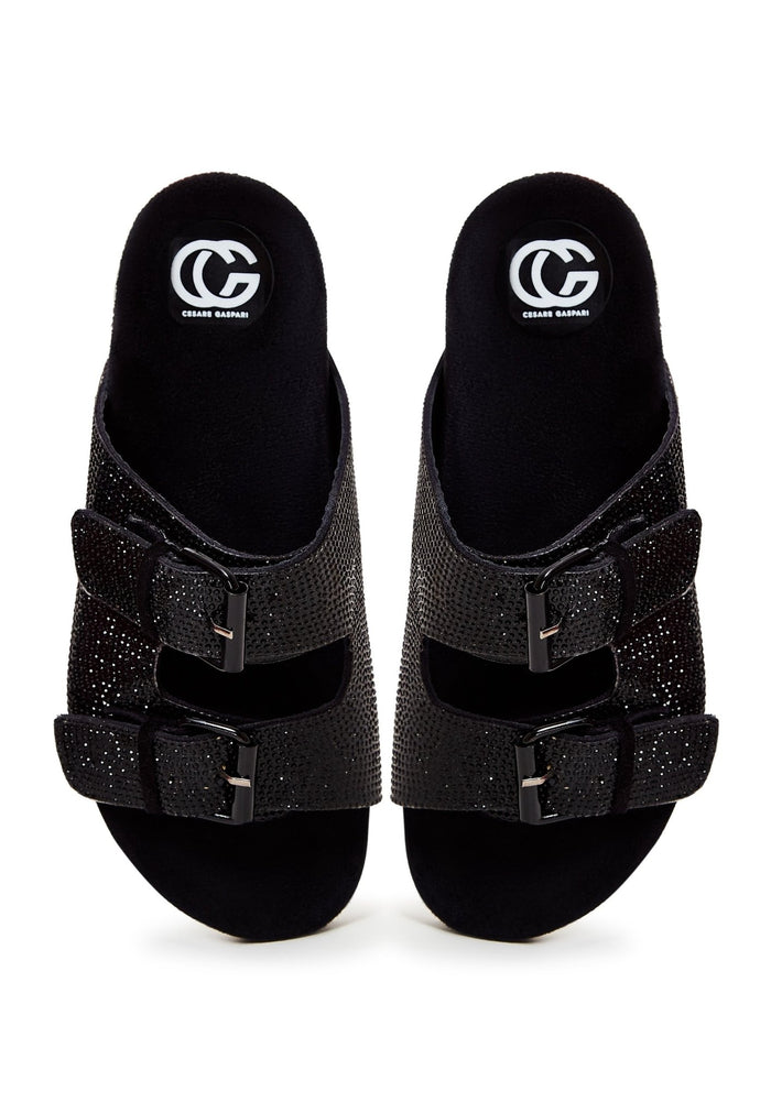 Jewel Flat Sole Mules - Cesare Gaspari - Mule