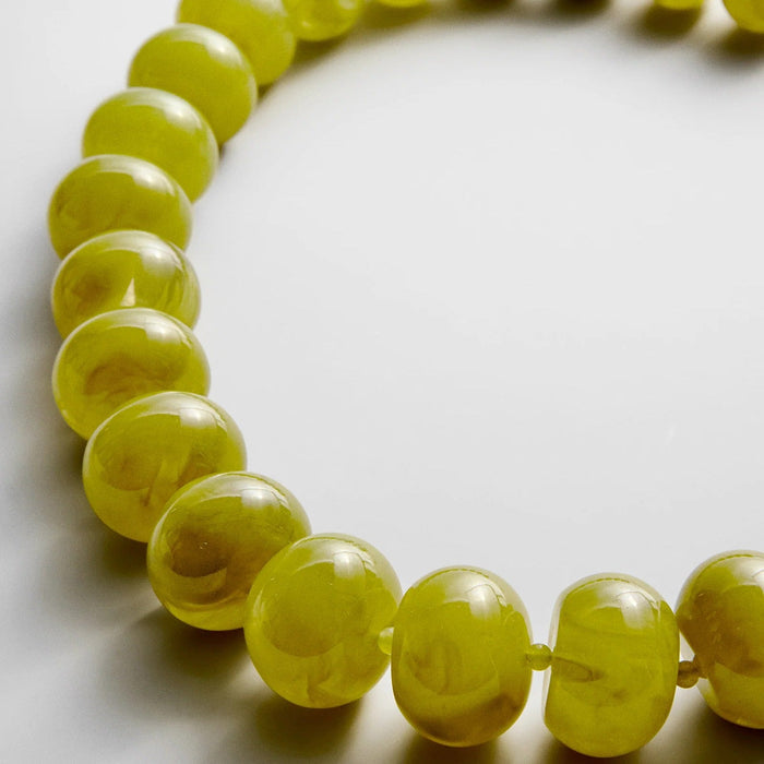 Joan Semi-Precious Necklace - Olive