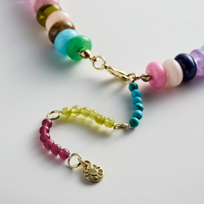 Joyce Semi-Precious Beaded Necklace - Multi Bead
