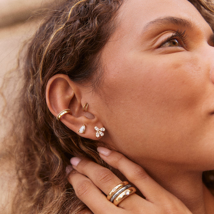 Kayda 14K Gold Stud Earrings