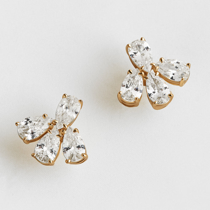 Kayda 14K Gold Stud Earrings