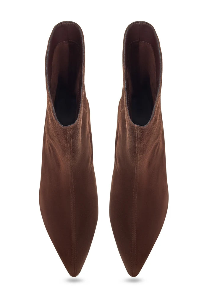 Kitten Heel Ankle Boots Dolly - Brown