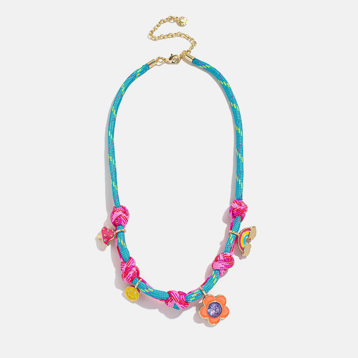 Knotty But Nice Kids Charm Necklace - Flower