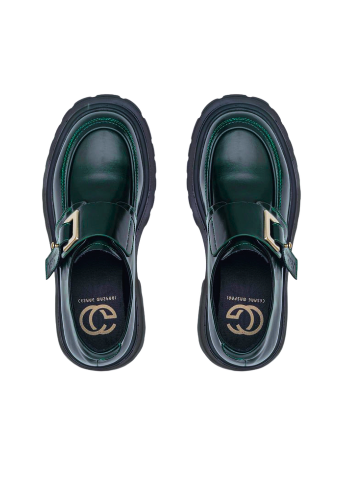 Leather Loafers - Green