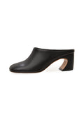 Leather Mule Pumps – Black