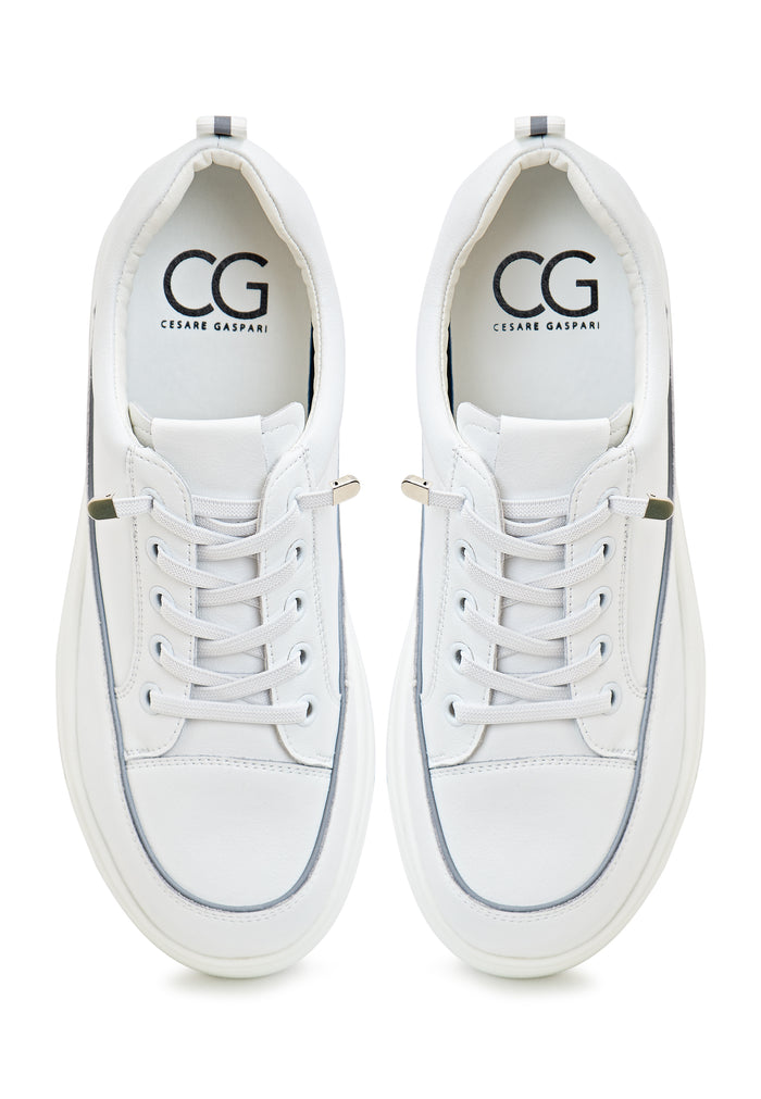 Leather Platform Sneakers