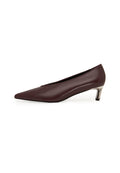 Leather Pumps Di – Burgundy