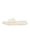 A fashionable pair of beige Mirena leather sandals for women, perfect for summer style and comfort in fashion leather footwear.