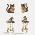 Little Spellcaster Kids' Clip-On Halloween Earring Set - Multi