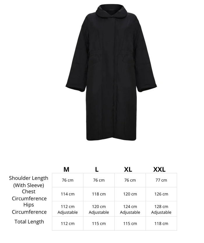 A stylish black quilted coat for women, perfect for staying warm and fashionable in the winter.
