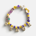 Louisiana State University Beaded Charm Bracelet - Louisiana State University