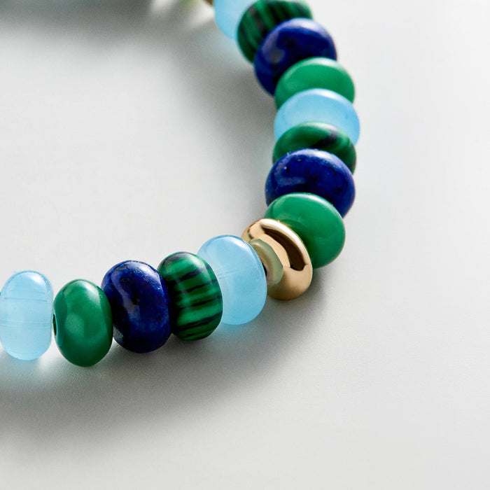 Marjorie Beaded Bracelet - Blue Multi