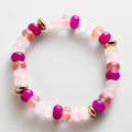 Marjorie Beaded Bracelet - Pink Multi