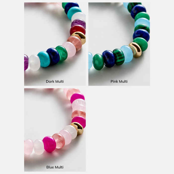 Marjorie Beaded Bracelet - Pink Multi