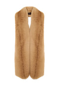 Maxi Faux Fur Scarf – Sand Beige