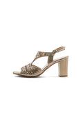 Midnight Blues Heels - Gold