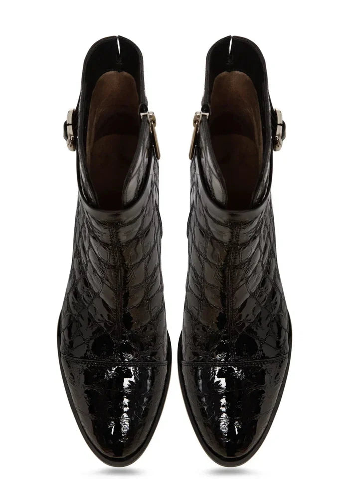 Midnight Croc Block Boots