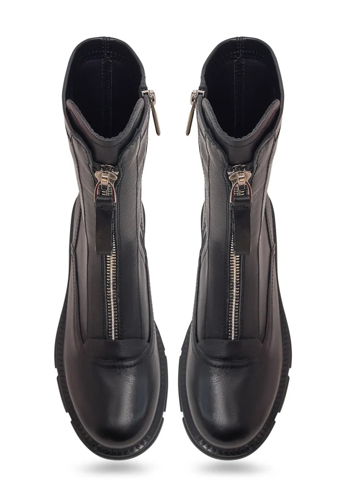 Midnight Zip Combat Boot