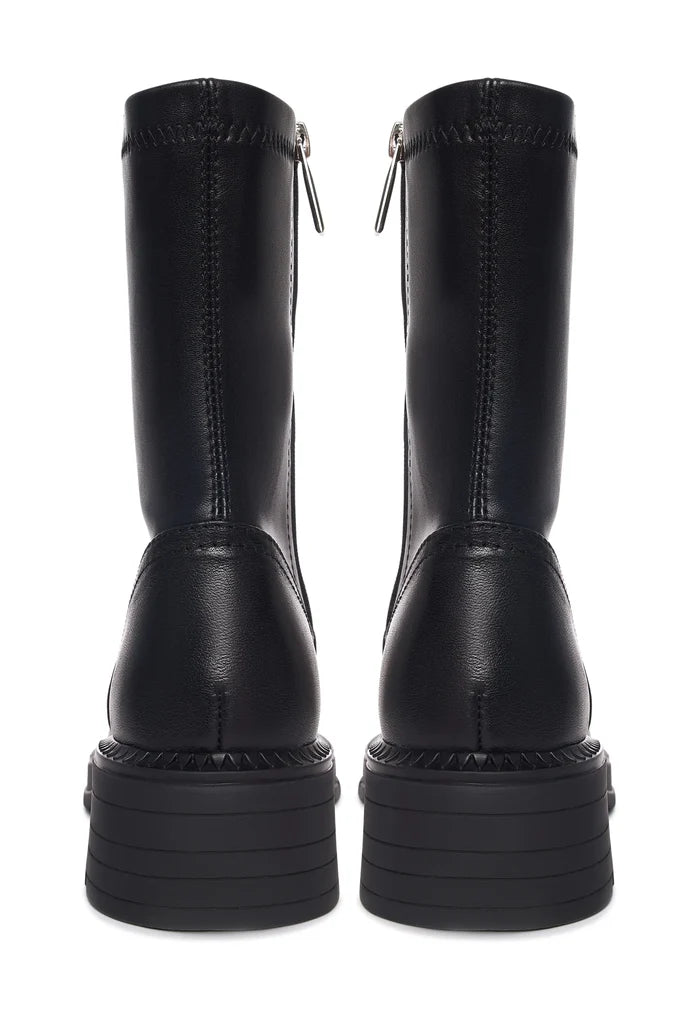 Midnight Zip Combat Boot