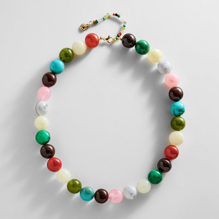 Mini Jane Beaded Necklace - Fresco Multi